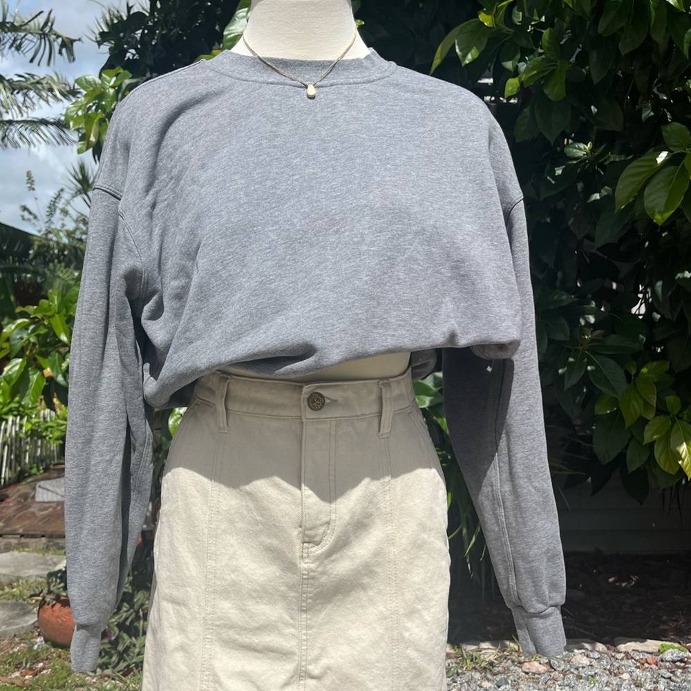 lululemon womens Gray Crewneck Sweater